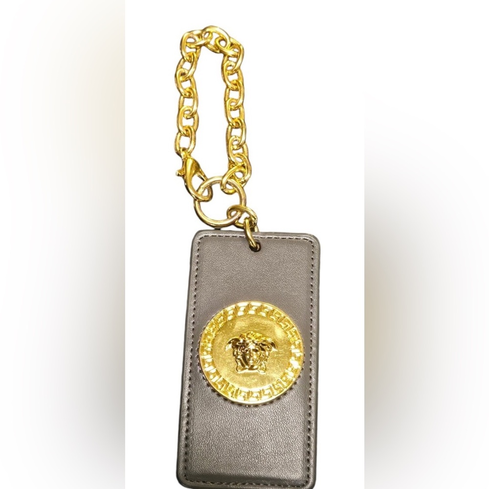 Versace Gray and Gold Keychain amazing
